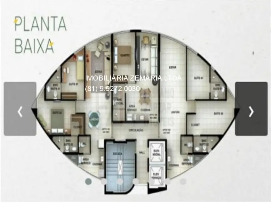 Foto 4 de Apartamento com 1 quarto à venda, 33m2 em Boa Viagem, Recife - PE