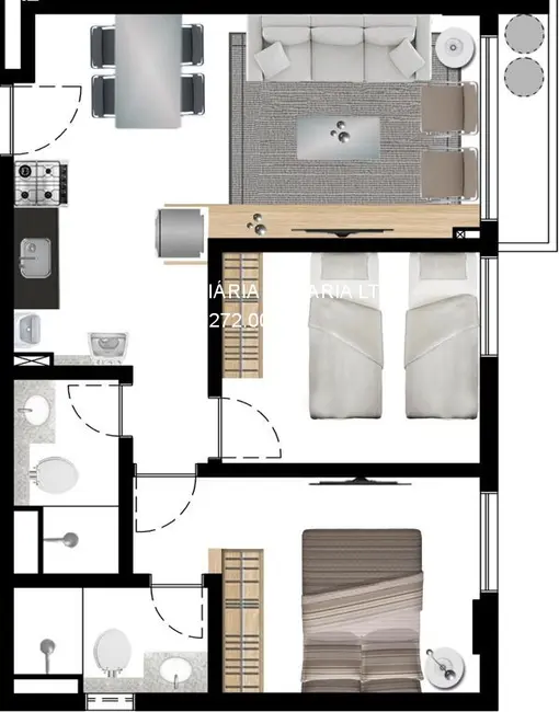 Foto 2 de Apartamento com 2 quartos à venda, 49m2 em Casa Forte, Recife - PE