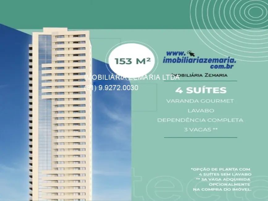 Foto 2 de Apartamento com 4 quartos à venda, 153m2 em Madalena, Recife - PE