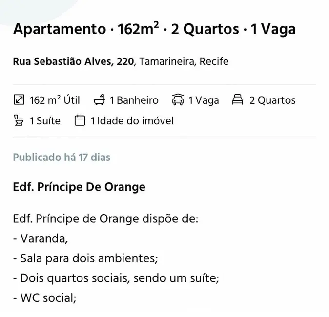 Foto 2 de Apartamento com 3 quartos à venda, 160m2 em Tamarineira, Recife - PE