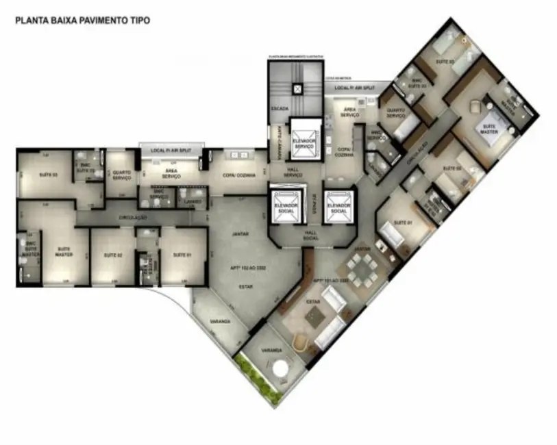 Foto 4 de Apartamento com 4 quartos à venda, 154m2 em Casa Forte, Recife - PE