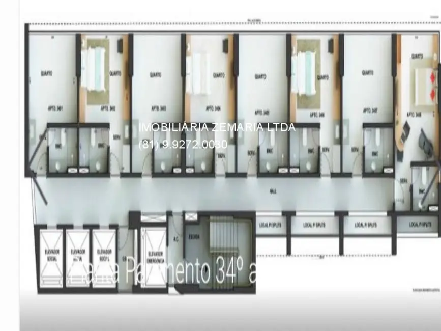 Foto 3 de Apartamento com 1 quarto à venda, 22m2 em Boa Viagem, Recife - PE