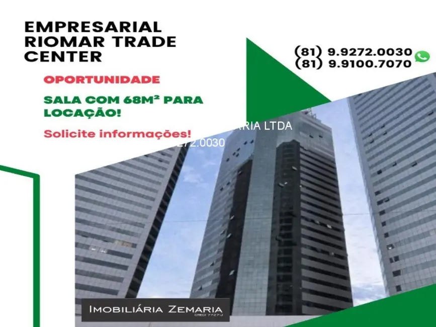 Foto 1 de Sala Comercial à venda e para alugar, 44m2 em Pina, Recife - PE