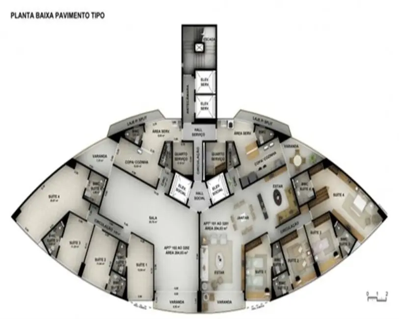 Foto 5 de Apartamento com 4 quartos à venda, 204m2 em Boa Viagem, Recife - PE