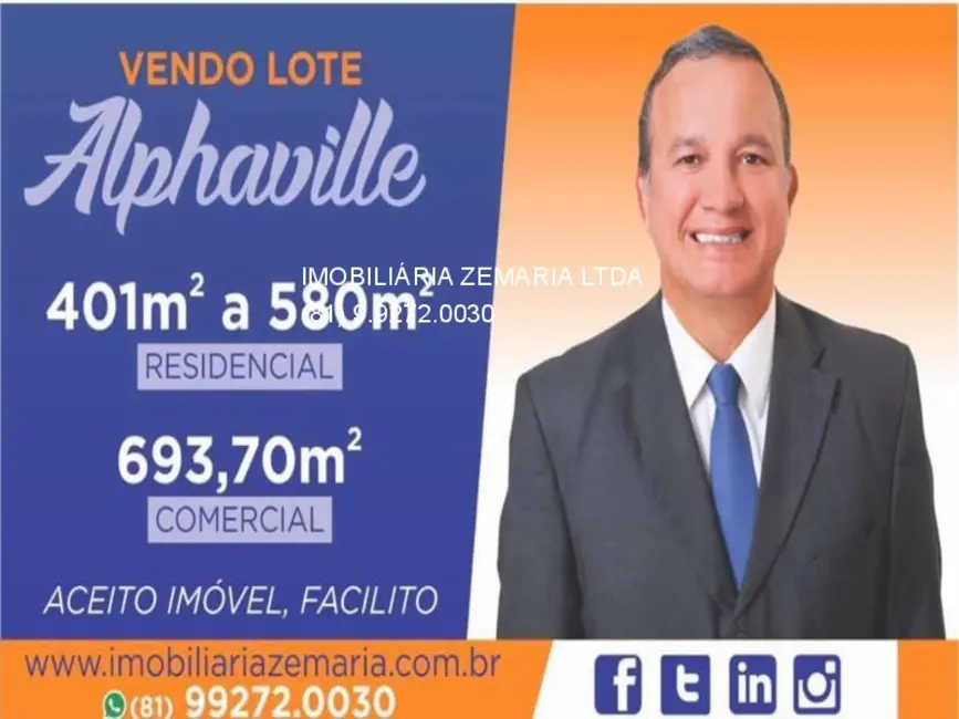 Foto 1 de Terreno / Lote com 2 quartos à venda, 406m2 em Manassu, Jaboatao Dos Guararapes - PE