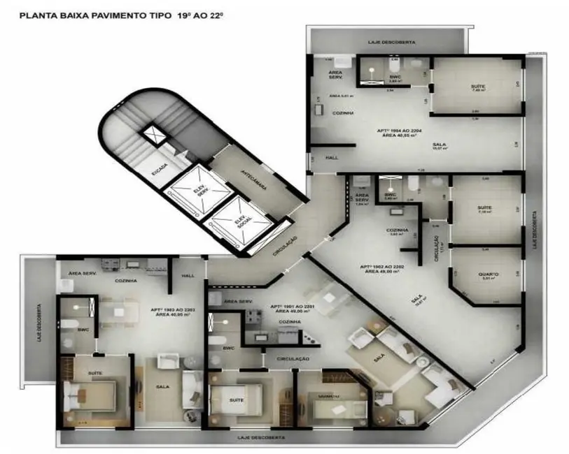 Foto 6 de Apartamento com 2 quartos à venda, 56m2 em Pina, Recife - PE