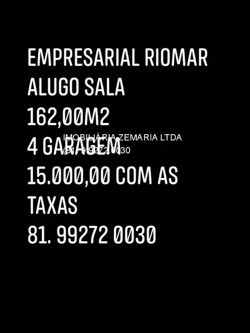 Foto 1 de Sala Comercial com 3 quartos à venda, 161m2 em Pina, Recife - PE