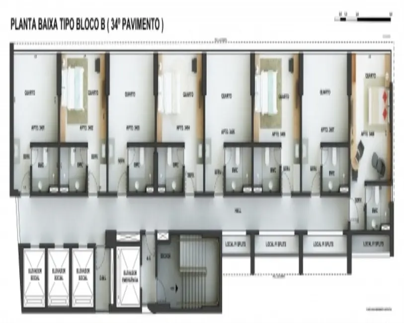 Foto 3 de Apartamento com 1 quarto à venda, 32m2 em Boa Viagem, Recife - PE