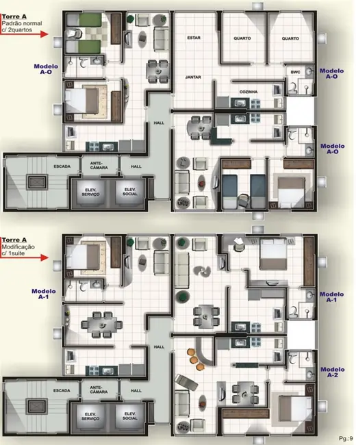 Foto 6 de Apartamento com 2 quartos à venda, 45m2 em Torre, Recife - PE