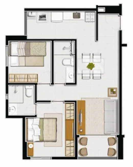 Foto 3 de Apartamento com 1 quarto à venda, 52m2 em Boa Vista, Recife - PE