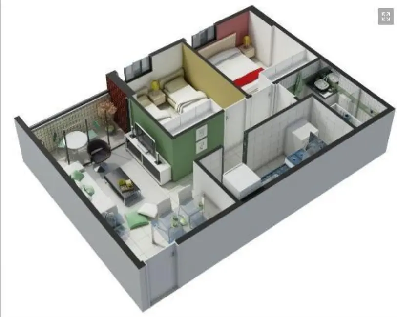 Foto 4 de Apartamento com 2 quartos à venda, 48m2 em Casa Amarela, Recife - PE