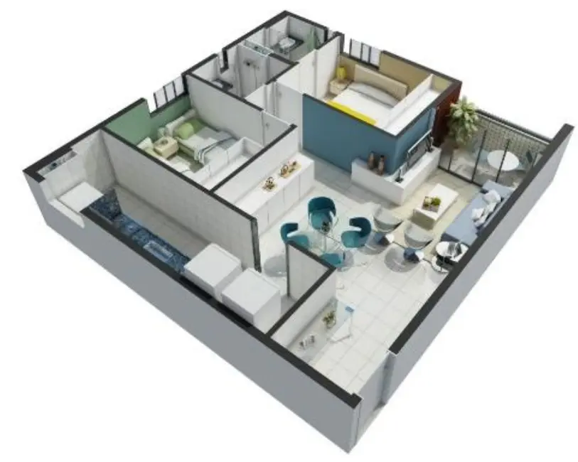 Foto 3 de Apartamento com 2 quartos à venda, 48m2 em Casa Amarela, Recife - PE