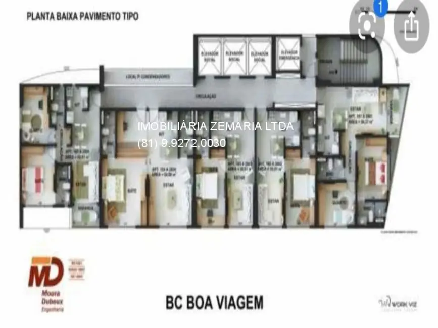 Apartamento com 1 quarto à venda, 18m2 em Boa Viagem, Recife - PE - imagem 4 Foto 4 de Apartamento com 1 quarto à venda, 18m2 em Boa Viagem, Recife - PE