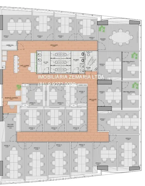 Foto 3 de Sala Comercial para alugar, 10m2 em Pina, Recife - PE