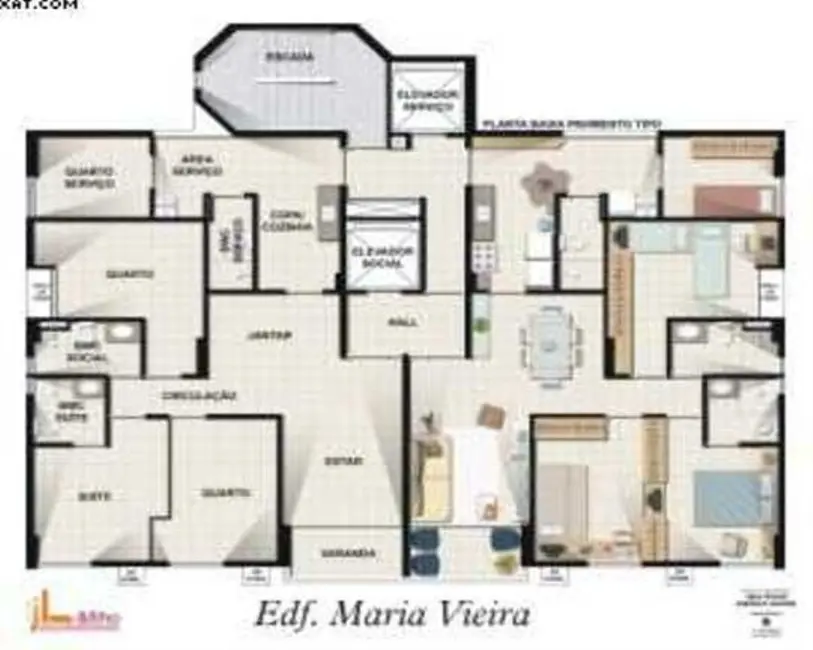 Apartamento com 3 quartos à venda, 90m2 em Piedade, Jaboatao Dos Guararapes - PE - imagem 3 Foto 3 de Apartamento com 3 quartos à venda, 90m2 em Piedade, Jaboatao Dos Guararapes - PE