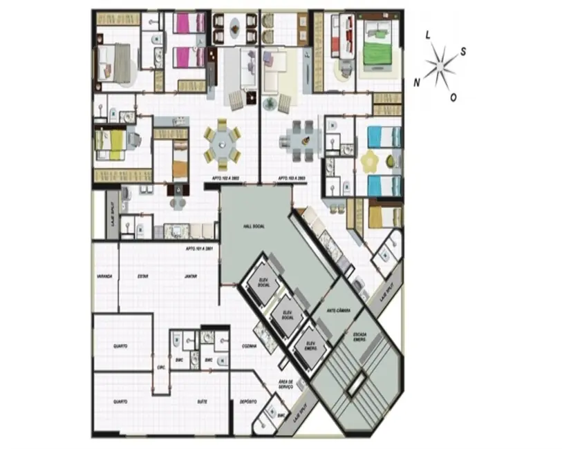 Foto 8 de Apartamento com 3 quartos à venda, 87m2 em Torre, Recife - PE