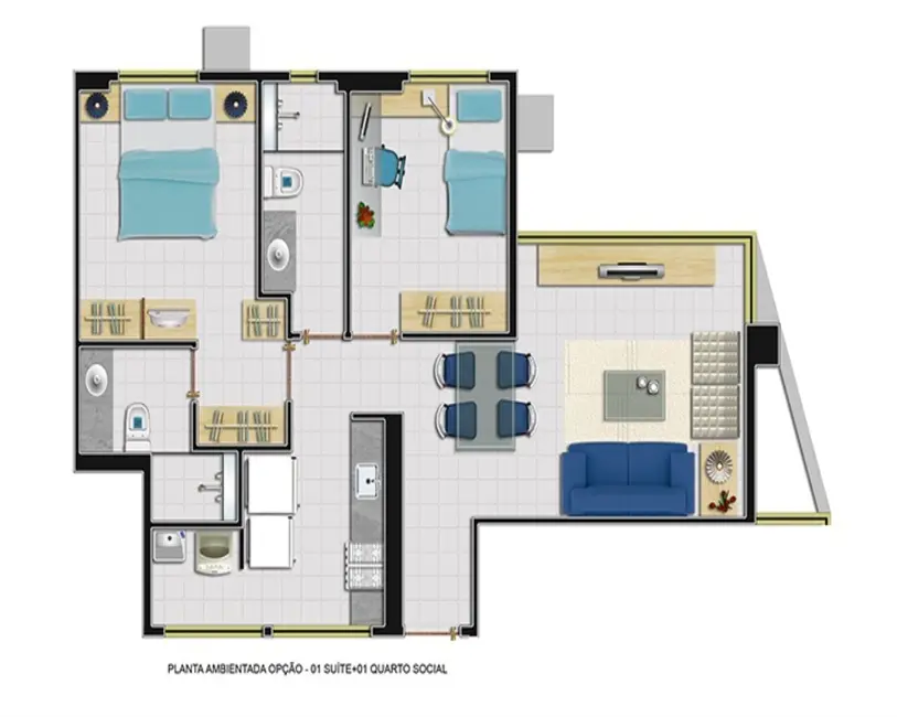 Foto 2 de Apartamento com 2 quartos à venda, 56m2 em Boa Viagem, Recife - PE