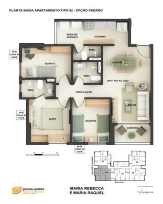 Foto 2 de Apartamento com 2 quartos à venda, 65m2 em Torre, Recife - PE