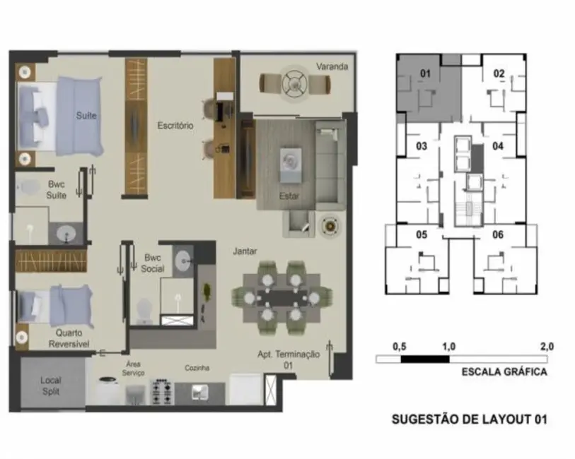 Foto 11 de Apartamento com 2 quartos à venda, 63m2 em Candeias, Jaboatao Dos Guararapes - PE