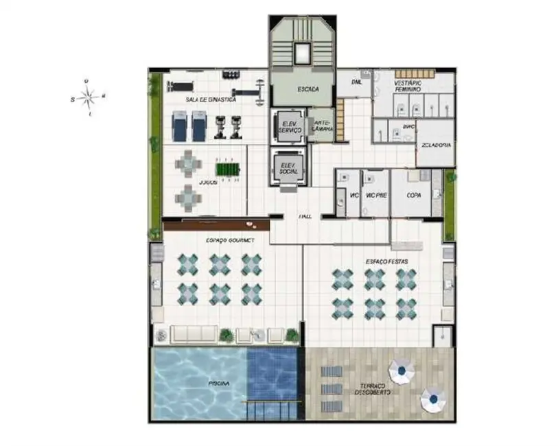 Foto 9 de Apartamento com 2 quartos à venda, 50m2 em Madalena, Recife - PE