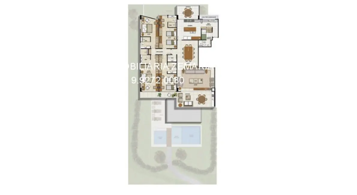 Apartamento com 4 quartos à venda e para alugar, 238m2 em Paiva, Cabo De Santo Agostinho - PE - imagem 7 Foto 7 de Apartamento com 4 quartos à venda e para alugar, 238m2 em Paiva, Cabo De Santo Agostinho - PE