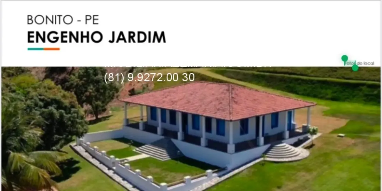 Foto 2 de Chácara com 6 quartos à venda, 700000m2 em Bonito - PE