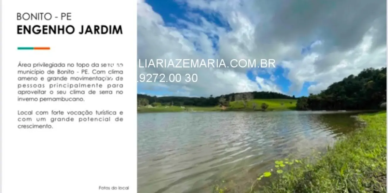 Foto 3 de Chácara com 6 quartos à venda, 700000m2 em Bonito - PE