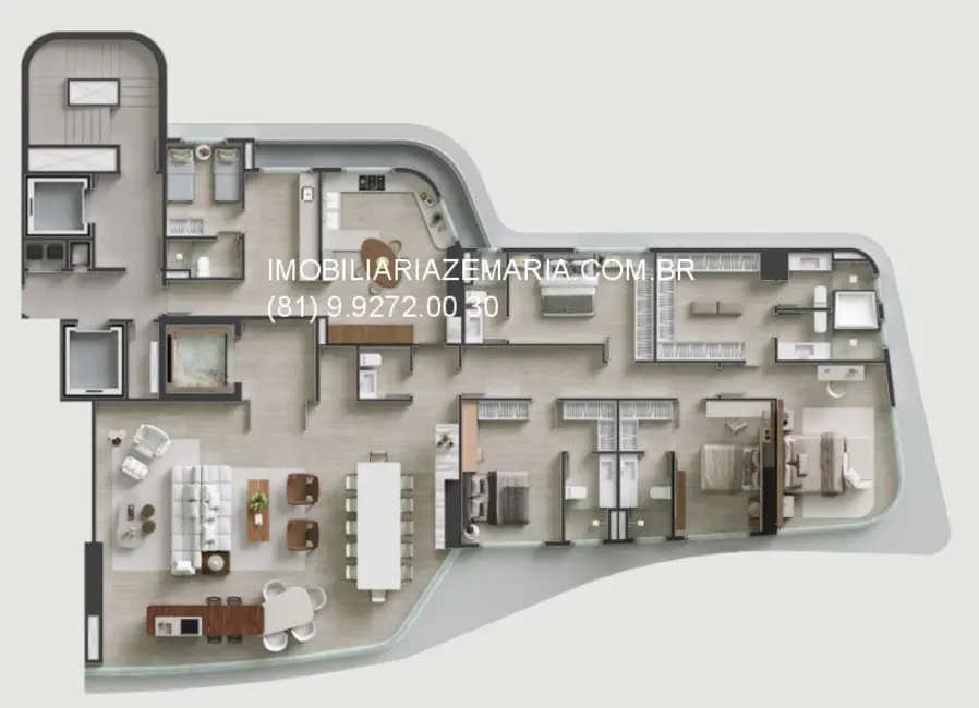 Foto 2 de Apartamento com 4 quartos à venda, 300m2 em São José, Recife - PE