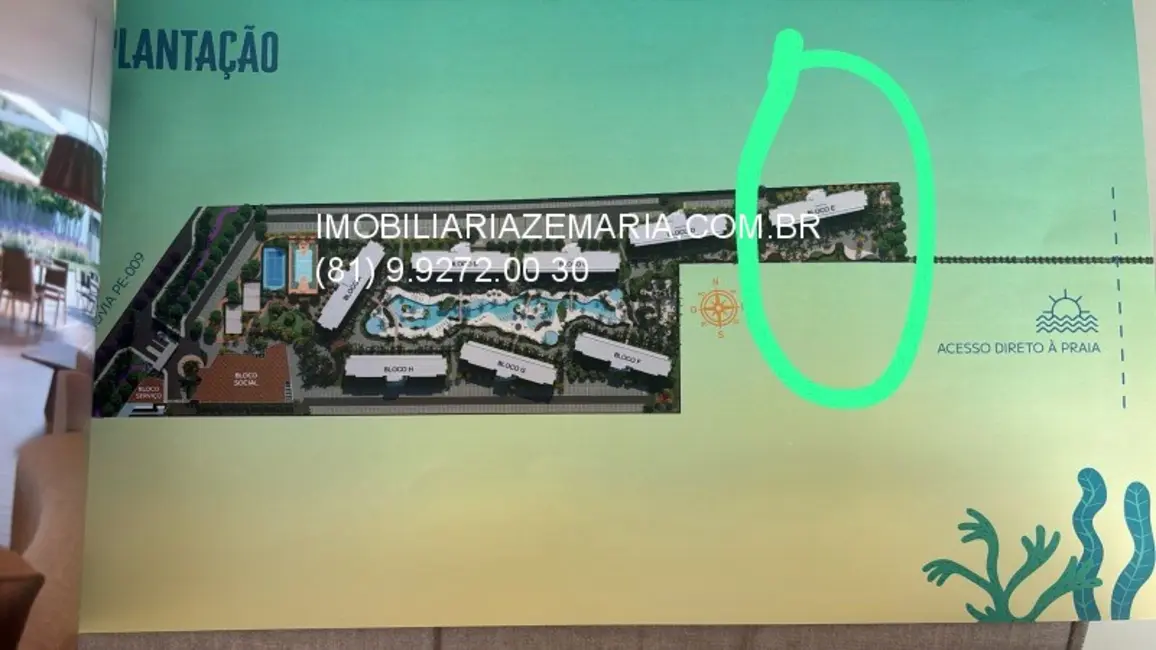 Foto 4 de Apartamento com 1 quarto à venda, 32m2 em Tamandare - PE