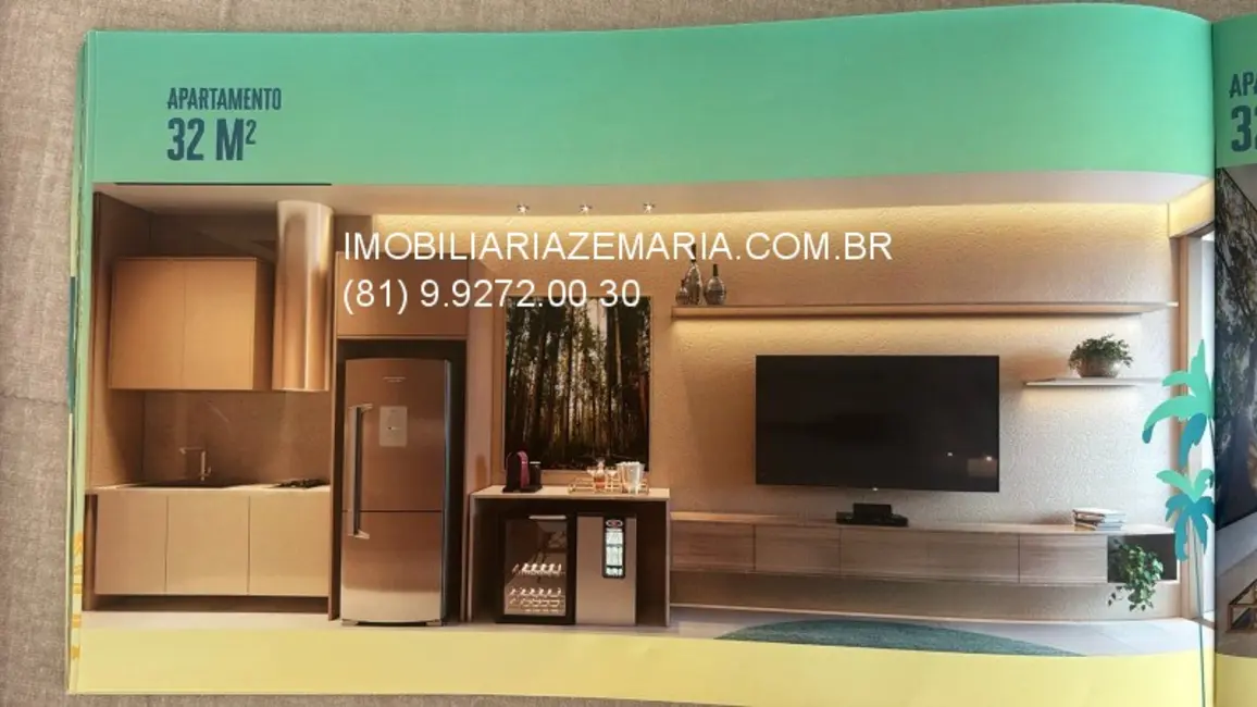 Foto 2 de Apartamento com 1 quarto à venda, 32m2 em Tamandare - PE