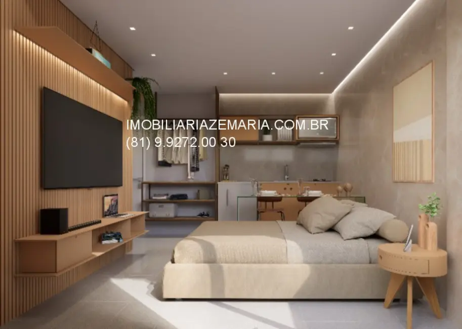 Foto 6 de Apartamento com 1 quarto à venda, 29m2 em Porto de Galinhas, Ipojuca - PE