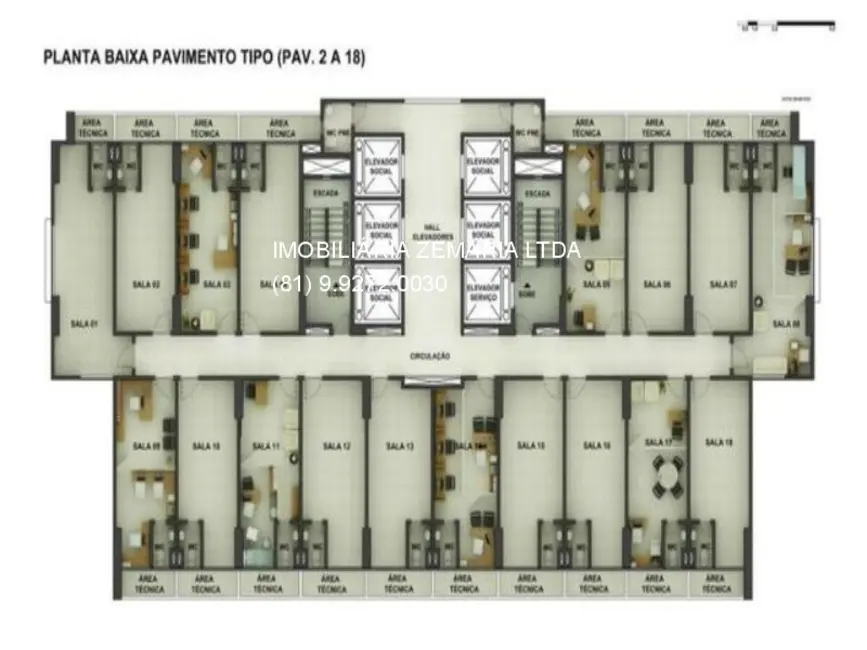 Sala Comercial com 3 quartos à venda e para alugar, 43m2 em Papicu, Fortaleza - CE - imagem 5 Foto 5 de Sala Comercial com 3 quartos à venda e para alugar, 43m2 em Papicu, Fortaleza - CE