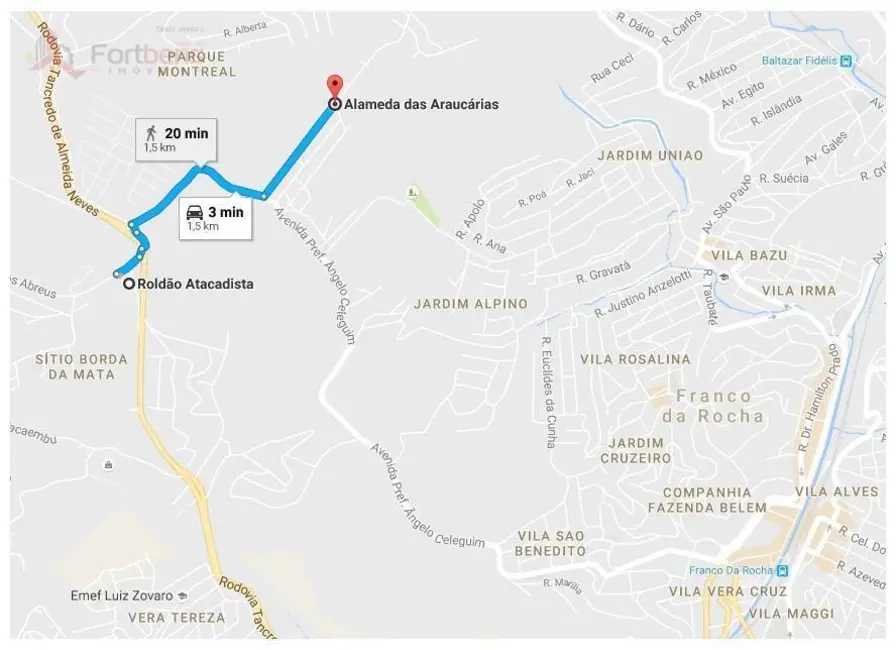 Foto 5 de Terreno / Lote à venda, 145m2 em Portal das Alamedas, Franco Da Rocha - SP