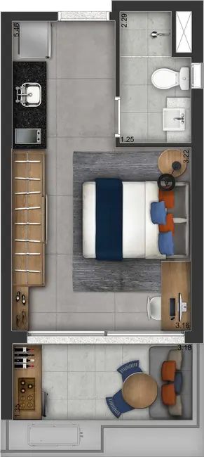 Foto 7 de Kitnet com 1 quarto à venda, 26m2 em Vila Mariana, São Paulo - SP