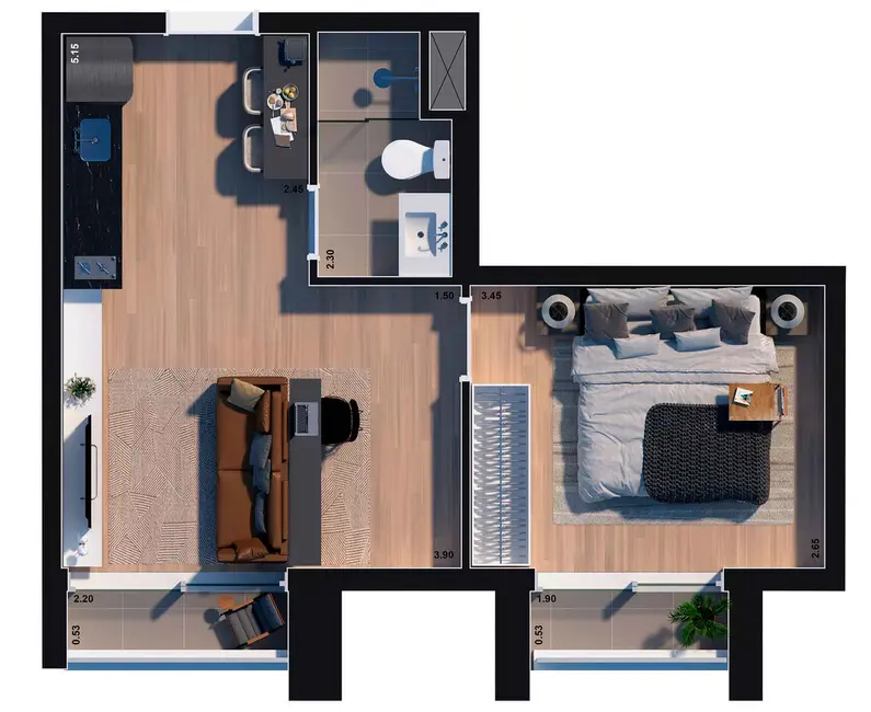 Foto 6 de Apartamento com 2 quartos à venda, 69m2 em Pinheiros, São Paulo - SP