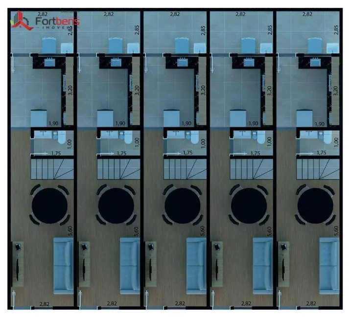 Foto 3 de Sobrado com 2 quartos à venda, 70m2 em Estância Lago Azul, Franco Da Rocha - SP