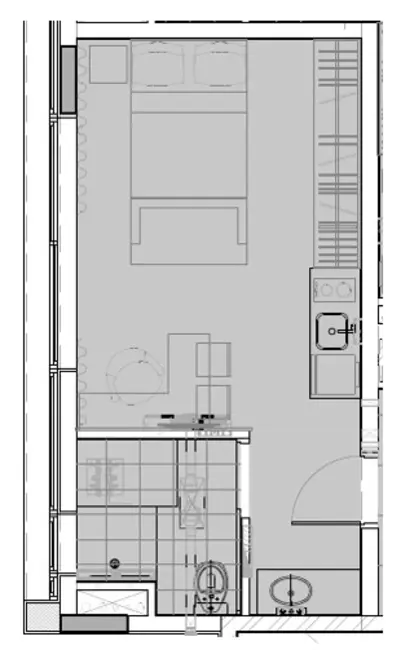 Apartamento com 1 quarto à venda, 27m2 em Vila Clementino, São Paulo - SP - imagem 2 Foto 2 de Apartamento com 1 quarto à venda, 27m2 em Vila Clementino, São Paulo - SP