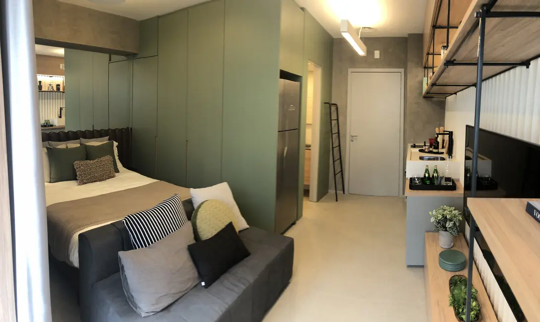 Apartamento com 1 quarto à venda, 25m2 em Campo Belo, São Paulo - SP - imagem 5 Foto 5 de Apartamento com 1 quarto à venda, 25m2 em Campo Belo, São Paulo - SP