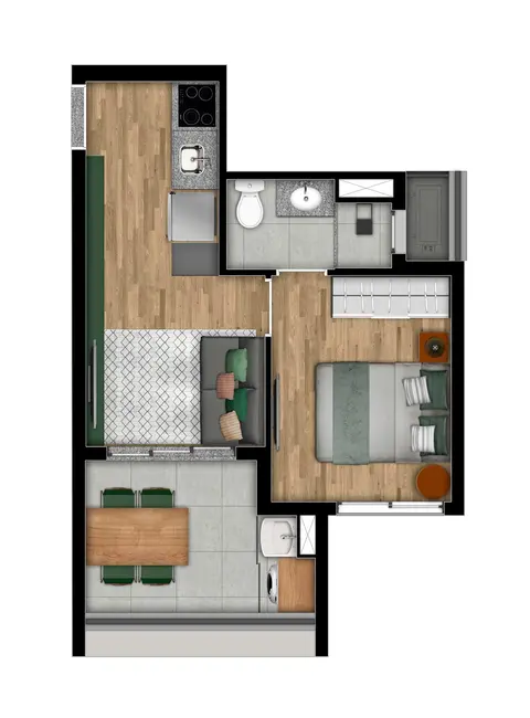 Foto 5 de Kitnet com 1 quarto à venda, 26m2 em Cerqueira César, São Paulo - SP