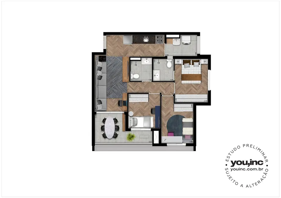 Foto 3 de Apartamento com 2 quartos à venda, 57m2 em Saúde, São Paulo - SP