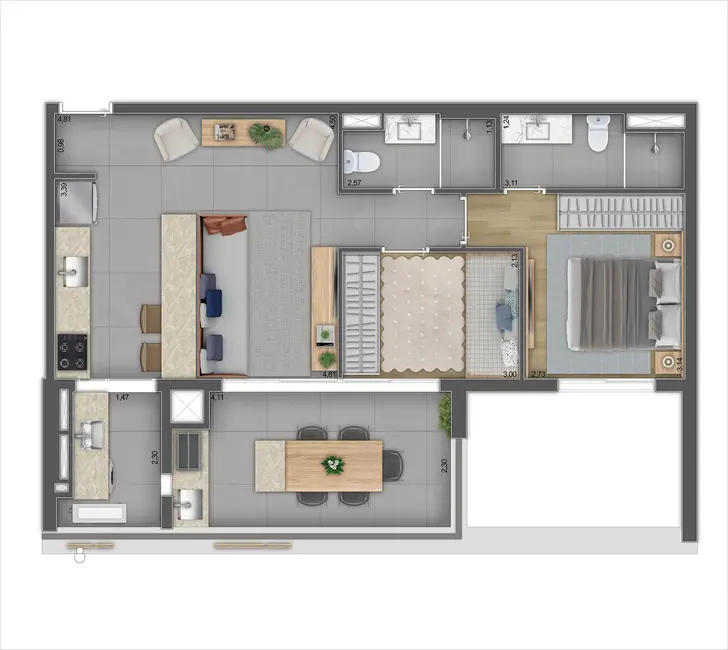 Foto 8 de Cobertura com 3 quartos à venda, 138m2 em Pinheiros, São Paulo - SP