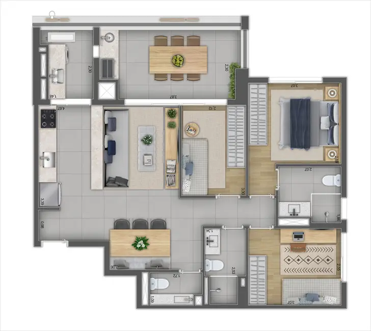 Foto 9 de Cobertura com 3 quartos à venda, 138m2 em Pinheiros, São Paulo - SP