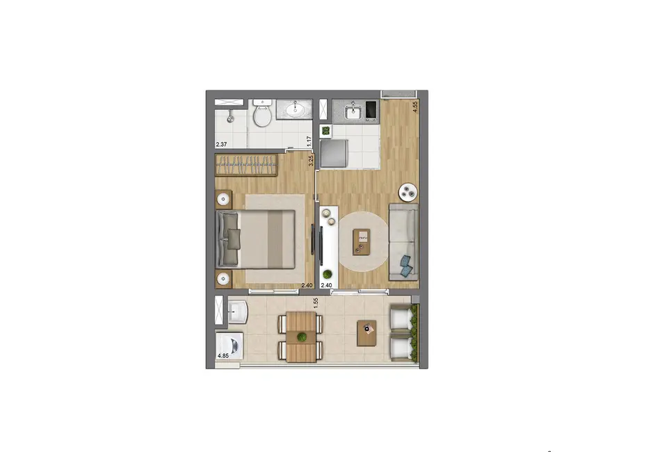 Foto 6 de Apartamento com 2 quartos à venda, 55m2 em Mooca, São Paulo - SP