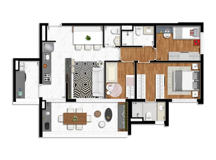 Apartamento com 2 quartos à venda, 59m2 em Cambuci, São Paulo - SP - imagem 1 Foto 1 de Apartamento com 2 quartos à venda, 59m2 em Cambuci, São Paulo - SP