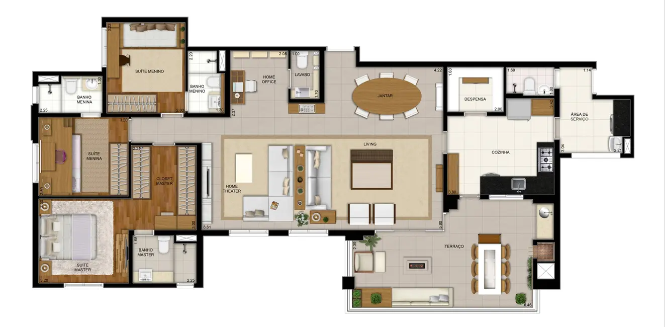 Foto 2 de Apartamento com 4 quartos à venda, 162m2 em Tatuapé, São Paulo - SP