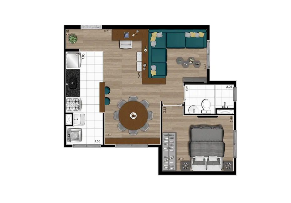 Apartamento com 2 quartos à venda, 41m2 em Tucuruvi, São Paulo - SP - imagem 5 Foto 5 de Apartamento com 2 quartos à venda, 41m2 em Tucuruvi, São Paulo - SP