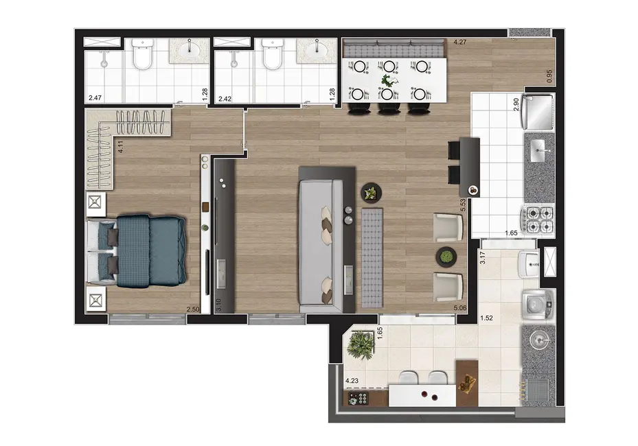 Apartamento com 2 quartos à venda, 67m2 em Vila Ipojuca, São Paulo - SP - imagem 2 Foto 2 de Apartamento com 2 quartos à venda, 67m2 em Vila Ipojuca, São Paulo - SP