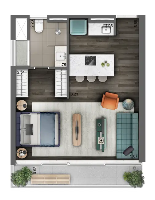 Apartamento com 3 quartos à venda, 151m2 em Jardim das Bandeiras, São Paulo - SP - imagem 5 Foto 5 de Apartamento com 3 quartos à venda, 151m2 em Jardim das Bandeiras, São Paulo - SP