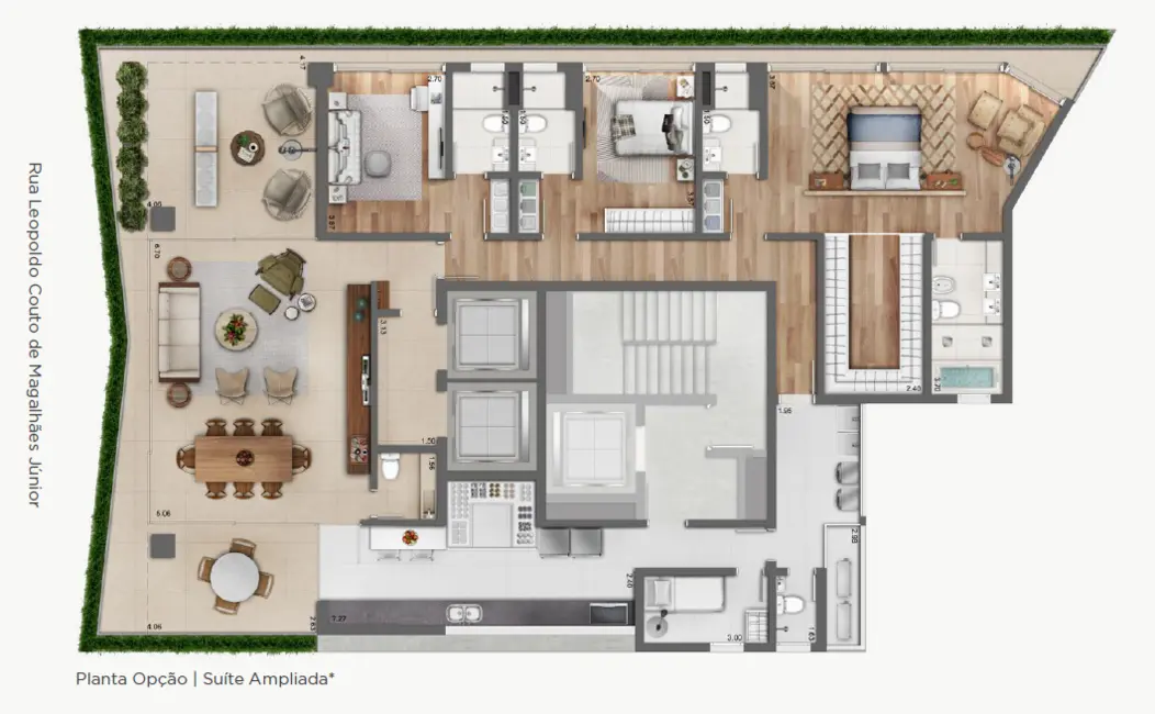 Apartamento com 4 quartos à venda, 270m2 em Itaim Bibi, São Paulo - SP - imagem 4 Foto 4 de Apartamento com 4 quartos à venda, 270m2 em Itaim Bibi, São Paulo - SP