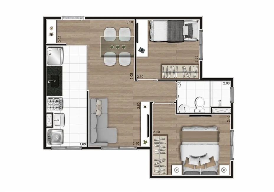 Foto 8 de Apartamento com 2 quartos à venda, 40m2 em São Paulo - SP